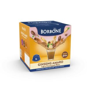 16 Capsule Borbone per bevanda solubile al GINSENG AMARO Nescafè®* Dolce Gusto®*