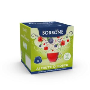 16 Capsule Borbone Per TISANA AI FRUTTI DI BOSCO Nescafè®* Dolce Gusto®*