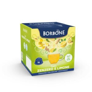 16 Capsule Borbone Per TISANA ZENZERO E LIMONE Nescafè®* Dolce Gusto®*