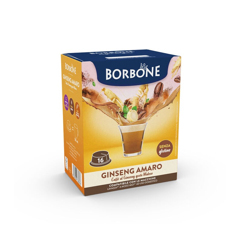 16 Capsule Borbone GINSENG AMARO Lavazza®* A Modo Mio®*