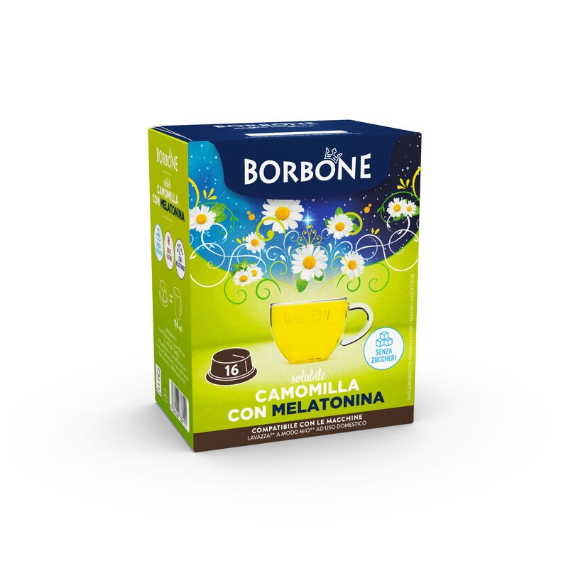 16 Capsule Borbone CAMOMILLA CON MELATONINA Lavazza®* A Modo Mio®*
