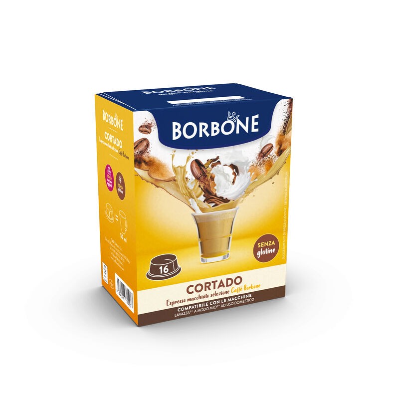 16 Capsule Borbone CORTADO Lavazza®* A Modo Mio®*
