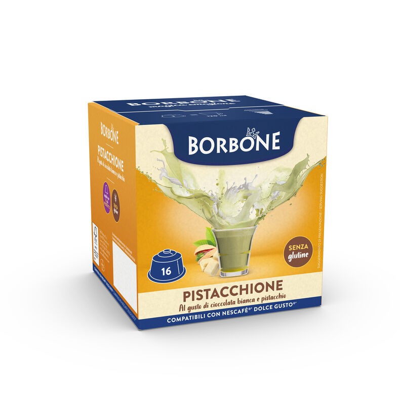 16 Capsule Borbone PISTACCHIONE Nescafè®* Dolce Gusto®*