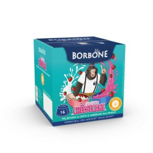 16 Capsule Borbone “DJGUSTO CHEESECAKE” - Cioccolata Bianca Alla Fragola