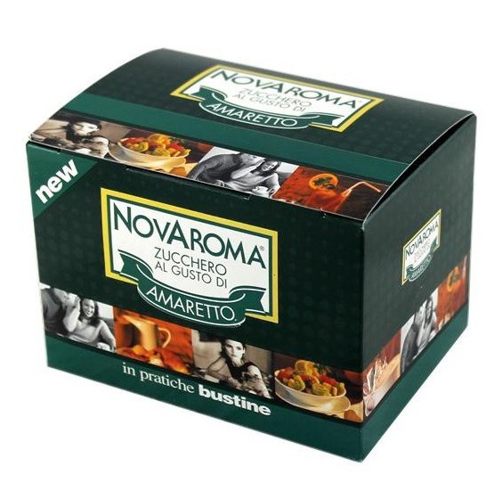 Novaroma monogusto zucchero aromatizzato AMARETTO