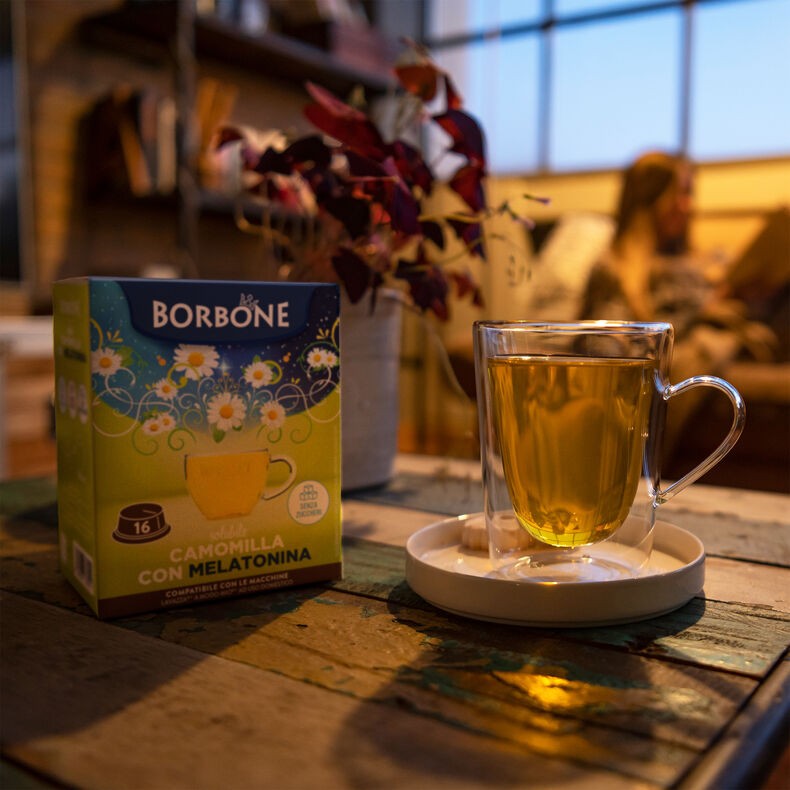 16 Capsule Borbone CAMOMILLA CON MELATONINA Lavazza®* A Modo Mio®* - immagine 2
