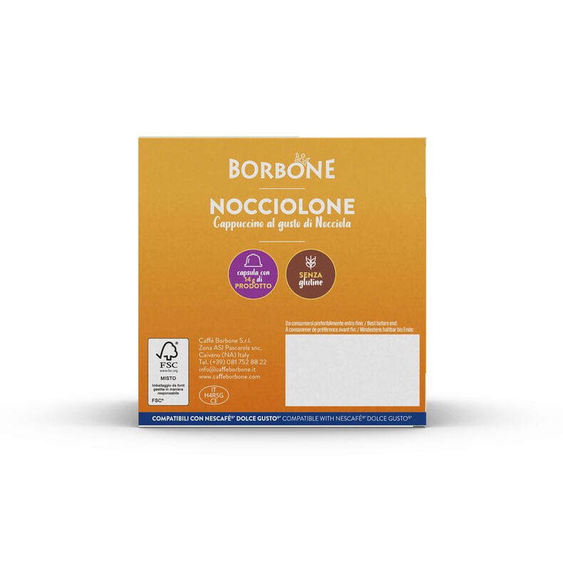 16 Capsule Borbone NOCCIOLONE Nescafè®* Dolce Gusto®* - immagine 5