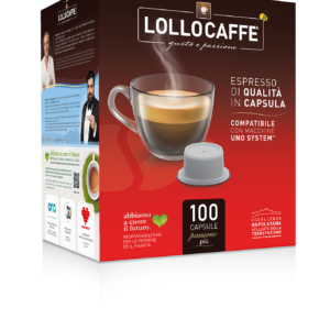 Capsule Compatibili Uno System®️* Miscela NERA Box da 100
