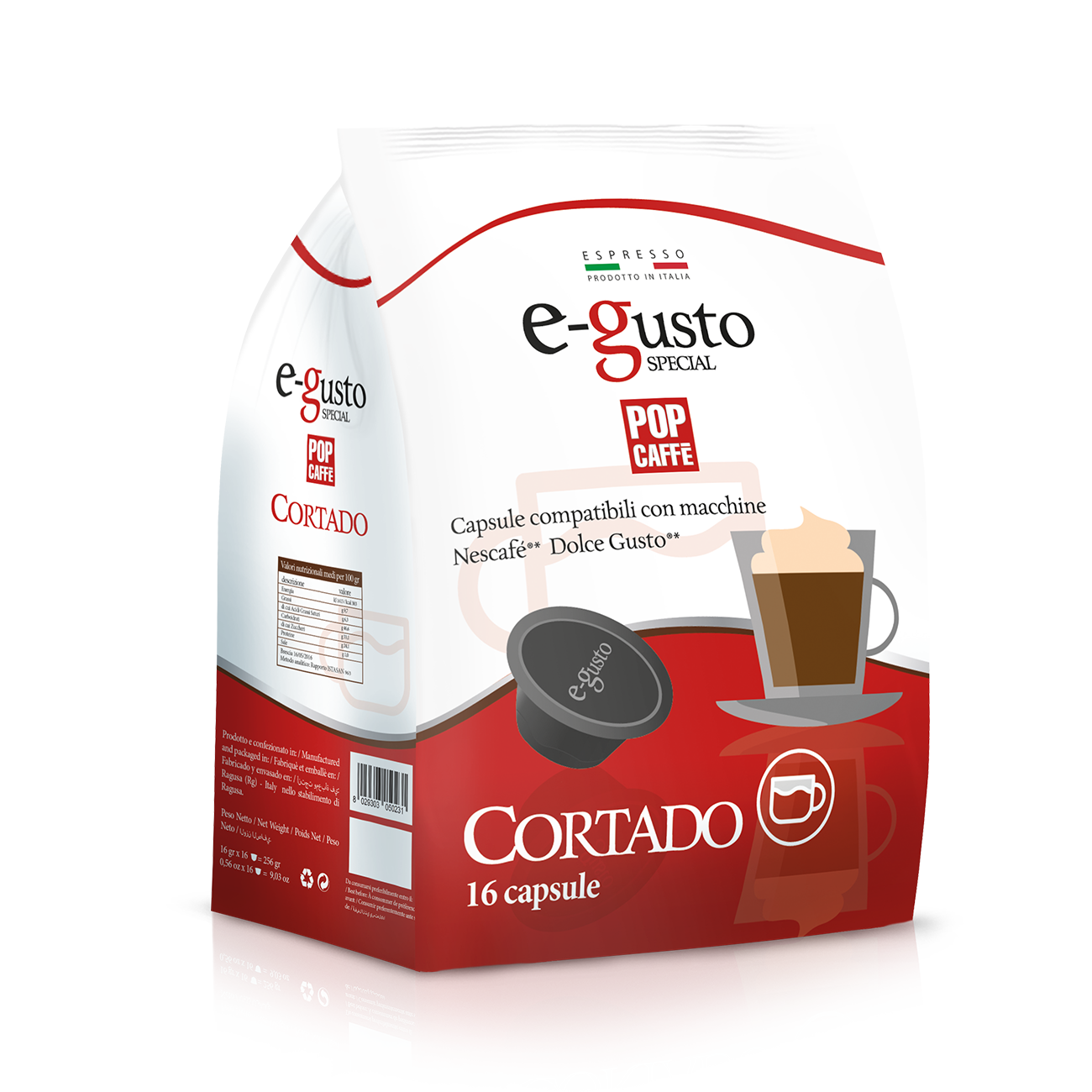CORTADO Pop Caffè Compatibili Nescafè®* Dolce Gusto®*