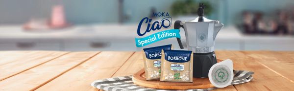 MokaCiao BICOLORE Speciale Festa della Mamma- caffettiera da 3 tazze con 15 cialde OMAGGIO - immagine 5