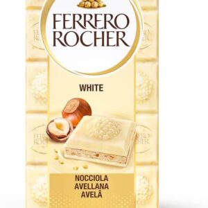 FERRERO ROCHER Tavoletta di cioccolato bianco con nocciole