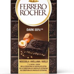 FERRERO ROCHER Tavoletta di cioccolato fondente 55% con nocciole