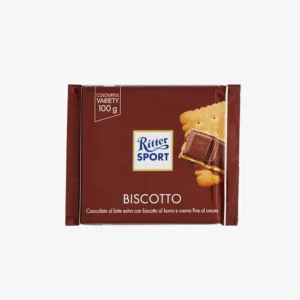 Tavoletta RITTER SPORT al BISCOTTO da 100 gr