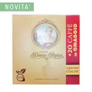 Caffè Donna Regina Miscela FORTE NAPOLETANO BOX PROMO 150+20 Cialde OMAGGIO