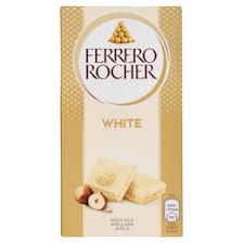 FERRERO ROCHER Tavoletta di cioccolato bianco con nocciole
