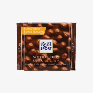 Tavoletta RITTER SPORT NOCCIOLE INTERE SENZA LATTOSIO da 100 gr