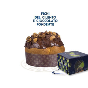 Panettone Artigianale Fichi Bianchi del Cilento e Fondente da 1 kg