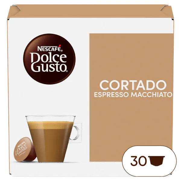 30 Capsule ORIGINALI CORTADO ESPRESSO MACCHIATO Nescafè®* Dolce Gusto®*