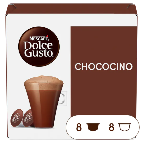 16 Capsule ORIGINALI CHOCOCINO Nescafè®* Dolce Gusto®*