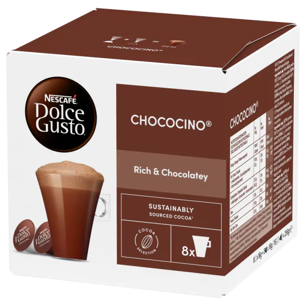16 Capsule ORIGINALI CHOCOCINO Nescafè®* Dolce Gusto®* - immagine 2