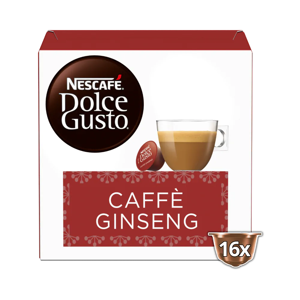16 Capsule ORIGINALI GINSENG Nescafè®* Dolce Gusto®*