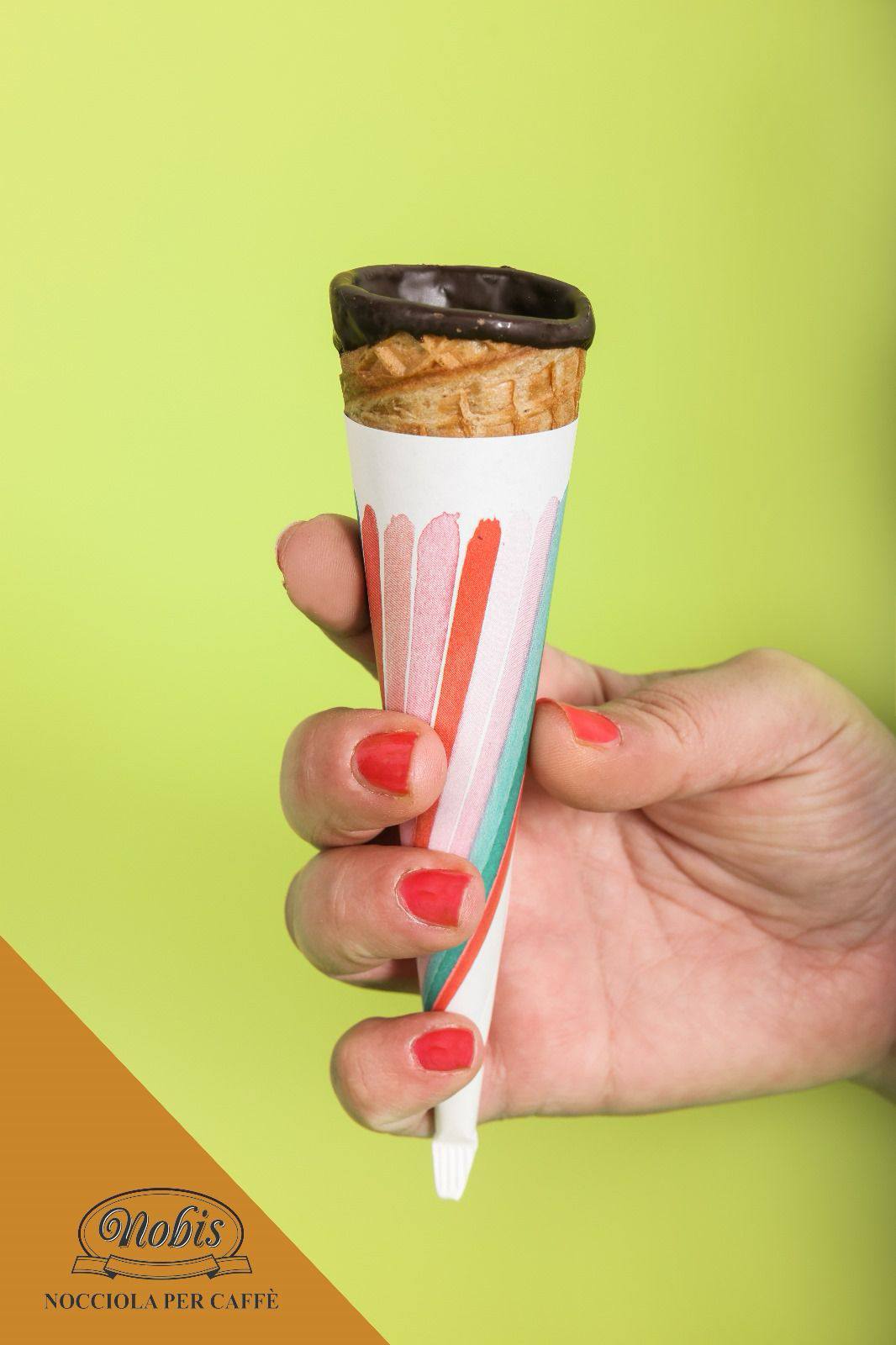 NOBIS Cono caffè con cioccolato fondente