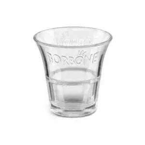 Tazzina Bicchierino Caffè Borbone in vetro trasparente