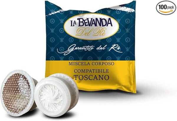 La Bevanda Del Re Compatibili Con Le Macchine Toscano, Miscela CORPOSO box da 100