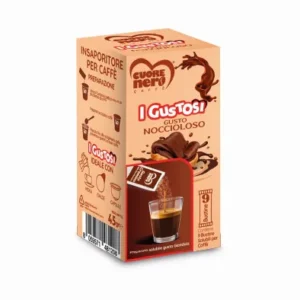 I Gustosi 9 Bustine NOCCIOLOSO preparato solubile per Caffè gusto Gianduia 45 gr