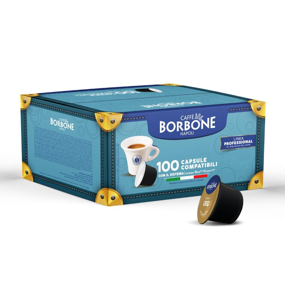 100 Capsule Caffè Borbone compatibili con Lavazza®* Blue®* e In Black®* miscela Oro