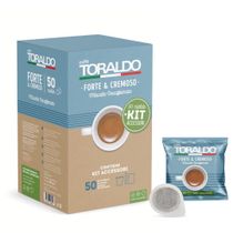 Caffè Toraldo Miscela Forte e Cremoso Decaffeinata con Kit Box da 50